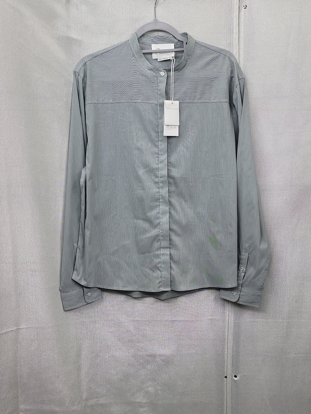 Bonpoint Nwt Willa Chemise Gray-Striped Shirt Size 44